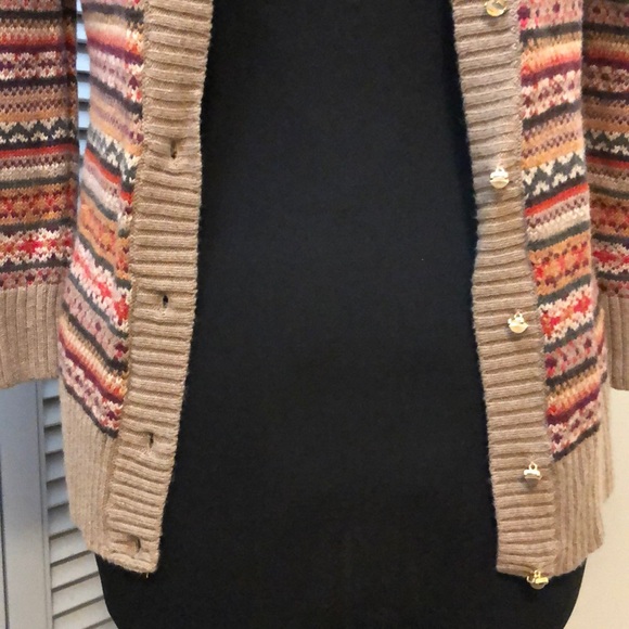 Talbots Multicolored Warm Fair Isle Sweater - Picture 4 of 12